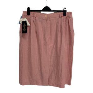 Vintage Requirements woman straight skirt pink made in USA size 20